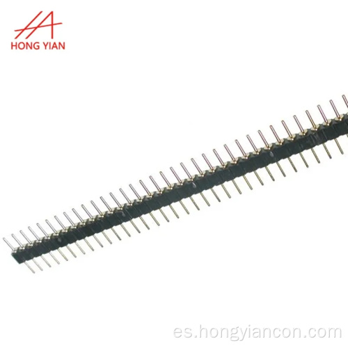 Conector de encabezado de pasador redondo de 1x40pin Pitch 2,54 mm